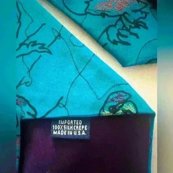 Set of 5 vintage silk neckties Robert Allan Perry Ellis and others - Picture 4 of 8